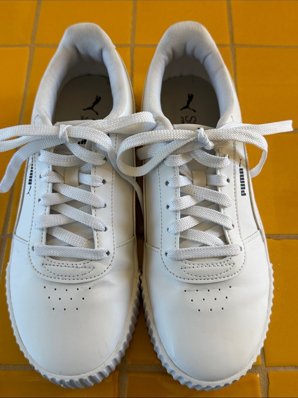 Puma White Low-Top Women's Sneakers